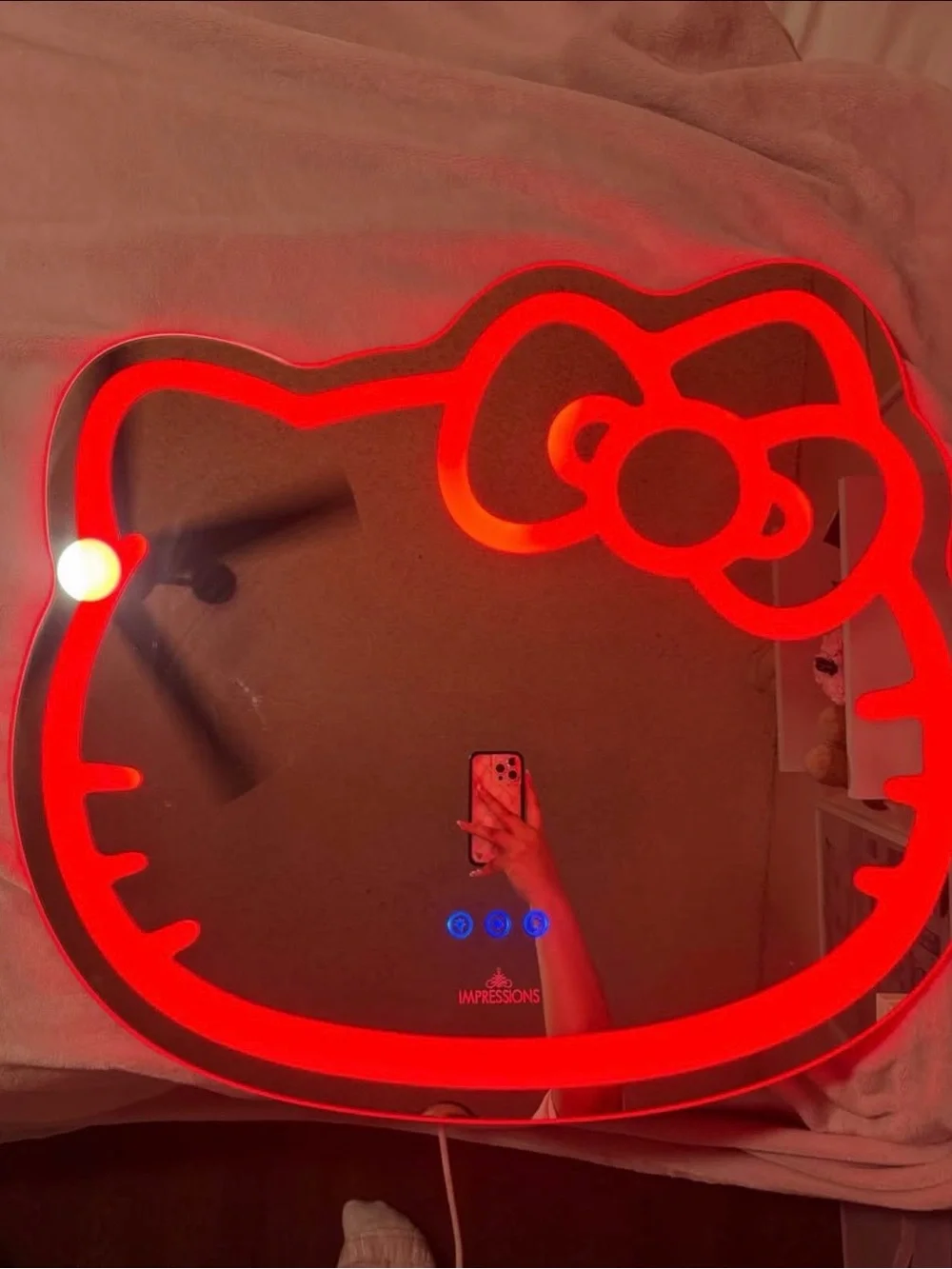 Impressions Hello Kitty LED Mirror - White Accent